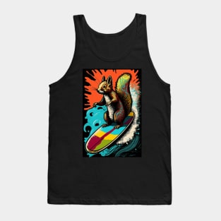 Squirrel surfing Tank Top